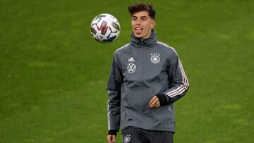 Cologne (Germany), 06/10/2020.- German national soccer player Kai Havertz in action during the team&#039;s training session at the Rheinenergiestadion in Cologne, Germany, 06 October 2020. Germany will face Turkey in an international friendly soccer match