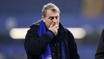 Todd Boehly, copropietario del Chelsea, tras un partido.