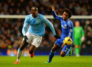 Willian y Yaya Toure.