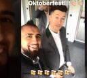 Así se prepara Vidal para el Oktoberfest en Alemania