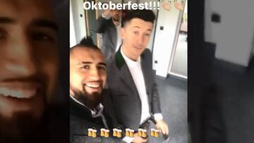Así se prepara Vidal para el Oktoberfest en Alemania