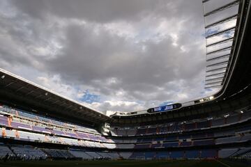 Aspecto actual del interior del estadio Santiago Bernabéu.