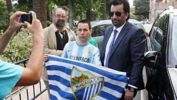 Abdullah Al Thani, en una de sus visitas al Ayuntamiento de Málaga.