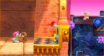 Amy Rose, Knuckles y Tails están bien diferenciados y cada uno aporta una forma totalmente distinta de encarar el juego