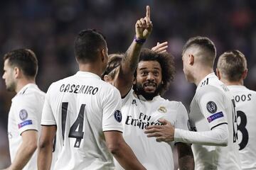 2-0. Marcelo celebr¨® el segundo gol.