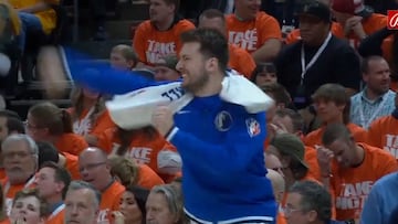 Va a ser un GIF de referencia en todos los fans de Dallas: esto de Luka es genial