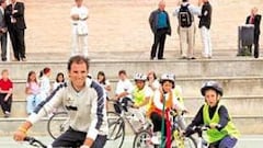Valverde colaboró con el proyecto del Aula Ciclista