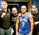 Espino, en el campamento de Gustafsson para la Fight Island