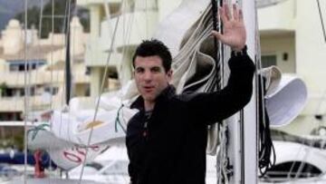 Contreras, en su barco.