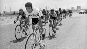 Bernard Thevenet, corredor franc&eacute;s, en el Tour de 1973.