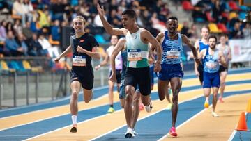 06/02/24 ATLETISMO Mohamed Attaoui  atleta español de 800 metros    ENVIA.RAFAEL.PAYA.
