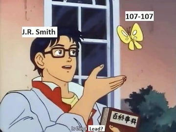 Los mejores memes del despiste de JR Smith frente a los Warriors