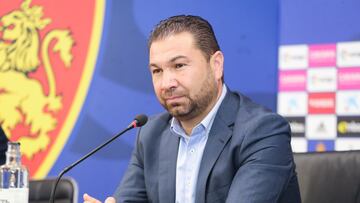 Juan Carlos Cordero, en su conferencia de prensa de presentación.