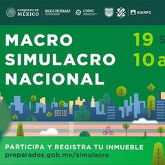 ¿A qué hora se vivirá el simulacro de sismo en el país?