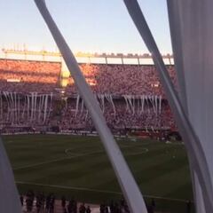 Así se supo en el Monumental la suspensión del River-Boca