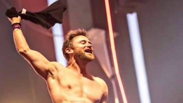 David Guetta presume de músculo en su 51? cumplea?os