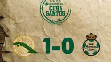 Resultado final del partido histórico.