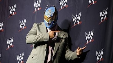 MEXICO CITY, MEXICO - FEBRUARY 24:  The new fighter known as Mistico poses during a press conference of WWE Sin Cara at Salon Jose Cuervo on February 24, 2011 in Mexico City, Mexico. (Photo by Hugo Avila/Jam Media/LatinContent/Getty Images)