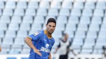 Gavilán, en uno de sus últimos partidos con el Getafe.