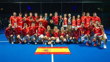 Esta Espa?a arrasa en todas las categor¨ªas menores del p¨¢del Mundial.