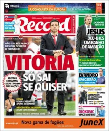 Portadas de la prensa mundial