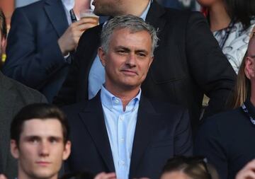 Jose Mourinho the manager of Manchester United looks on during the Soccer Aid 2016 match in aid of UNICEF at Old Trafford