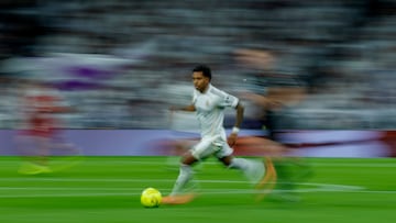 Rodrygo, con el Real Madrid.