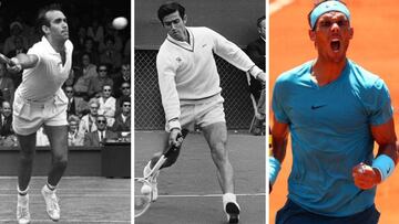 Nadal, tercer jugador m¨¢s mayor que llega a la final en Par¨ªs