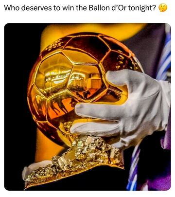 Los mejores memes del Balón de Oro 2024