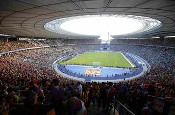El Olympiastadion en donde juega el Hertha de BerlÃn.