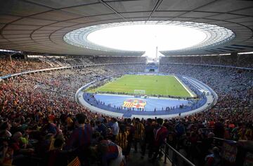 El Olympiastadion en donde juega el Hertha de BerlÃ­n.