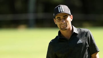 BOLTON, MASSACHUSETTS - SEPTEMBER 02: Team Captain Joaquin Niemann of Torque GC reacts after a putt on the eighth green during Day One of the LIV Golf Invitational - Boston at The Oaks Golf Course at The International on September 02, 2022 in Bolton, Massachusetts. (Photo by Patrick Smith/LIV Golf via Getty Images)