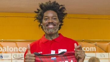 Lucas Nogueira, durante su presentaci&oacute;n con el Montakit Fuenlabrada.