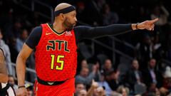 Vince Carter, durante un partido con Atlanta Hawks.