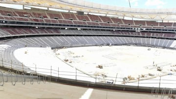 Vista actual de la construcci&oacute;n del nuevo estadio del Atl&eacute;tico.
 
 
 