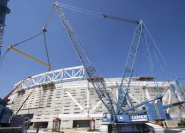 Continúan las obras de la Peineta: avanza el trabajo en los interiores del estadio