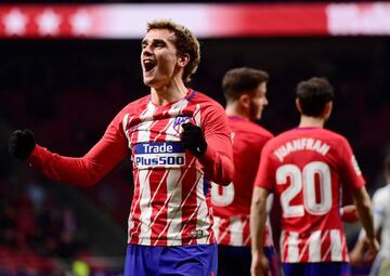 Griezmann celebra un gol contra el Leganés.