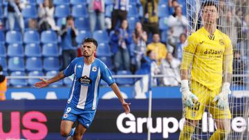 Partido Deportivo de La Coruña - Fuenlabrada. gol quiles