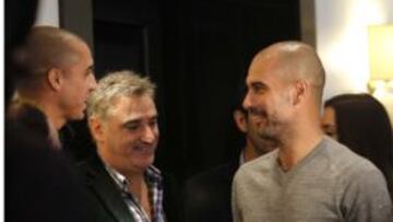 Pep Guardiola, tras dar una conferencia en Buenos Aires.