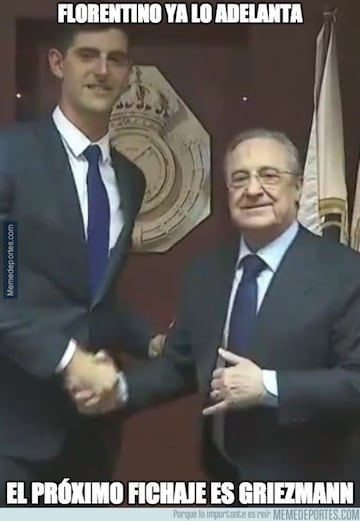 Los mejores memes de la presentación de Courtois