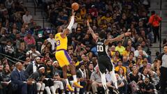 LeBron James, durante el partido de la NBA que ha enfrentado a Los &Aacute;ngeles Lakers y a los San Antonio Spurs