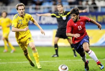 Ucrania, 2010: Fue el primer partido de Chile tras el mundial de Sudáfrica. La Roja cayó por 2-1 en Kiev. 