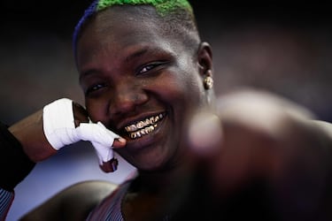 Why does Team USA’s Raven Saunders wear that mask? The Hulk is back