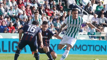 Carlos Isaac, en el partido contra el Eibar