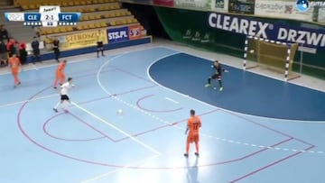 Taking the panenka penalty to another level...in futsal