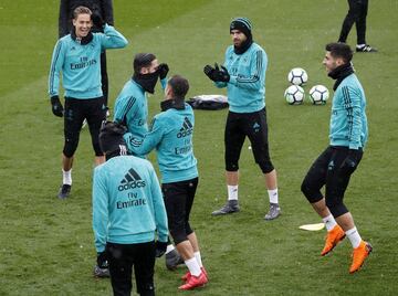 El Madrid entrena con todo esperando al Girona