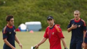 <b>EL RELEVO. </b>Lopetegui, nuevo seleccionador Sub-21, en un entrenamiento en el Mundial Sub-20 de 2011.