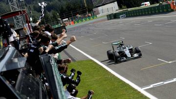 Belgium Formula One - F1 - Belgian Grand Prix 2016 - Francorchamps, Belgium - 28/8/16 - Mercedes' Nico Rosberg of Germany wins the Belgian F1 Grand Prix. REUTERS/Olivier Matthys/Pool TPX IMAGES OF THE DAY CODE: X80003