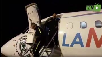 Nacional explica error en escudo del avión que lo llevó a Asunción