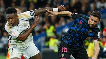 Navas, en su último partido en el Bernabéu.